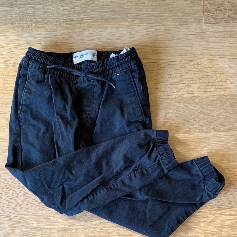 Abercrombie kids - Black Drawstring Jogger Pants